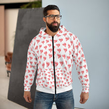 Load image into Gallery viewer, The Goat Patterned Zip Hoodie