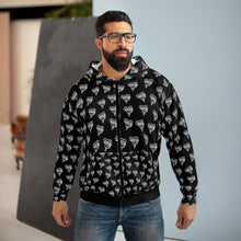 Load image into Gallery viewer, The Goat Patterned Zip Hoodie