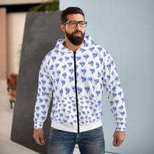 Load image into Gallery viewer, The Goat Patterned Zip Hoodie