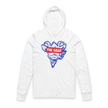Load image into Gallery viewer, The Goat Unisex Hooded Long Sleeve Tee