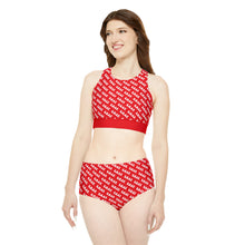 Load image into Gallery viewer, SET-2 Goat Sporty Bikini Set Red
