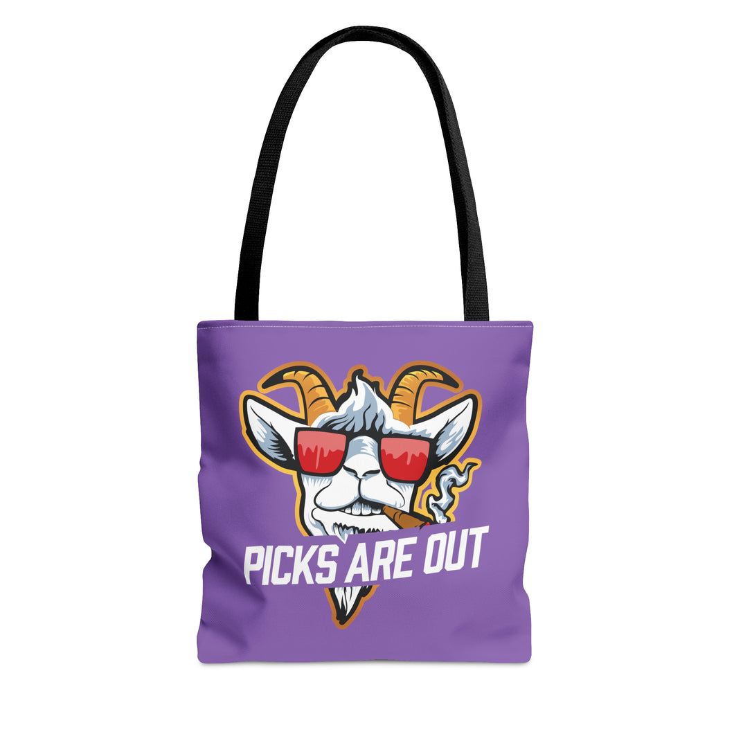 OF SET-2 Picks Are Out Tote Bag Lilac
