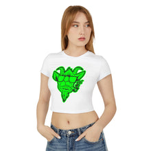 Load image into Gallery viewer, Green Goat Women&#39;s Baby Tee
