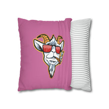 Load image into Gallery viewer, OF SET-2 Dream Big Win Bigger Square Pillow Case Pink
