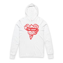 Load image into Gallery viewer, The Goat Unisex Hooded Long Sleeve Tee
