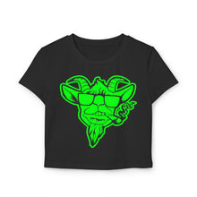 Load image into Gallery viewer, Green Goat Women&#39;s Baby Tee
