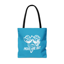 Load image into Gallery viewer, OF SET-2 Picks Are Out Tote Bag Teal
