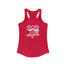 Load image into Gallery viewer, OF SET-2 Picks Are Out Racerback Tank Mint-Pink-Red
