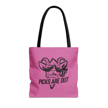 Load image into Gallery viewer, OF SET-2 Picks Are Out Tote Bag Pink
