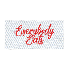 Load image into Gallery viewer, Everybody Eats Beach Towel
