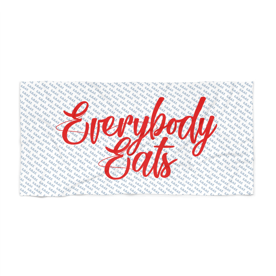 Everybody Eats Beach Towel