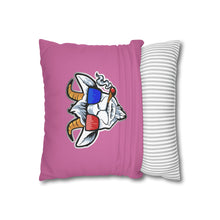 Load image into Gallery viewer, OF SET-2 Dream Big Win Bigger Square Pillow Case Pink
