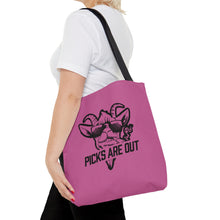 Load image into Gallery viewer, OF SET-2 Picks Are Out Tote Bag Pink
