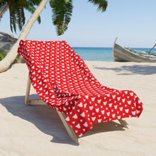Load image into Gallery viewer, OF SET-2 Goat Pattern Beach Towel Red

