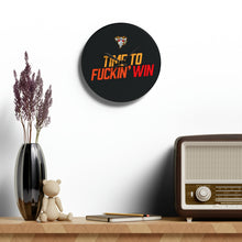 Load image into Gallery viewer, OF Time to win Acrylic Wall Clock
