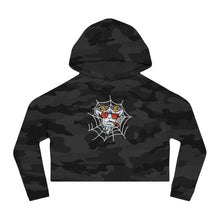 Load image into Gallery viewer, Halloween Cropped Hooded Sweatshirt
