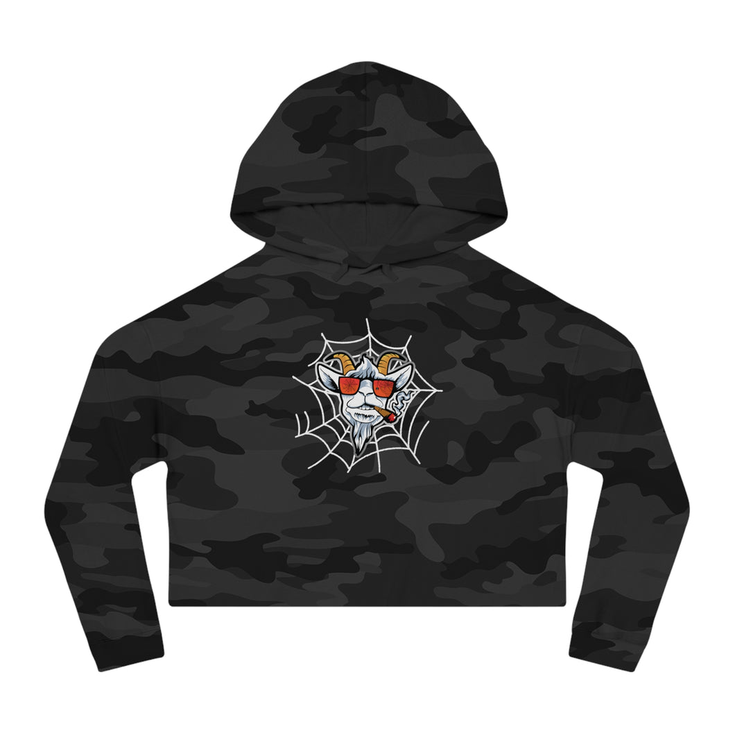 Halloween Cropped Hooded Sweatshirt