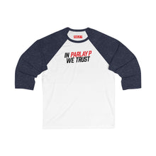 Load image into Gallery viewer, OF SET-2 In ParlayP We Trust Baseball Tee Green-Black
