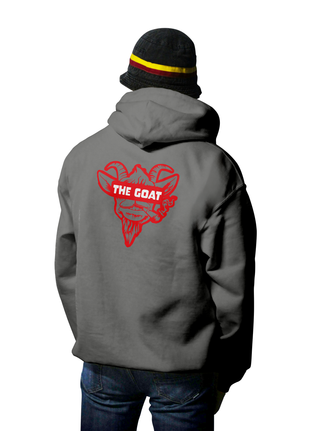 The GOAT Blindfold Men's Sueded Cotton Blend Full-Zip Hoodie