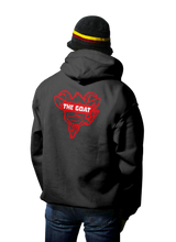 Load image into Gallery viewer, The GOAT Blindfold Men&#39;s Sueded Cotton Blend Full-Zip Hoodie

