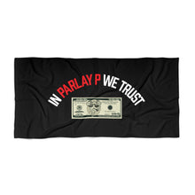 Load image into Gallery viewer, OF In ParlayP We Trust Beach Towel
