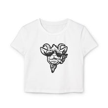 Load image into Gallery viewer, Black Goat Women&#39;s Baby Tee

