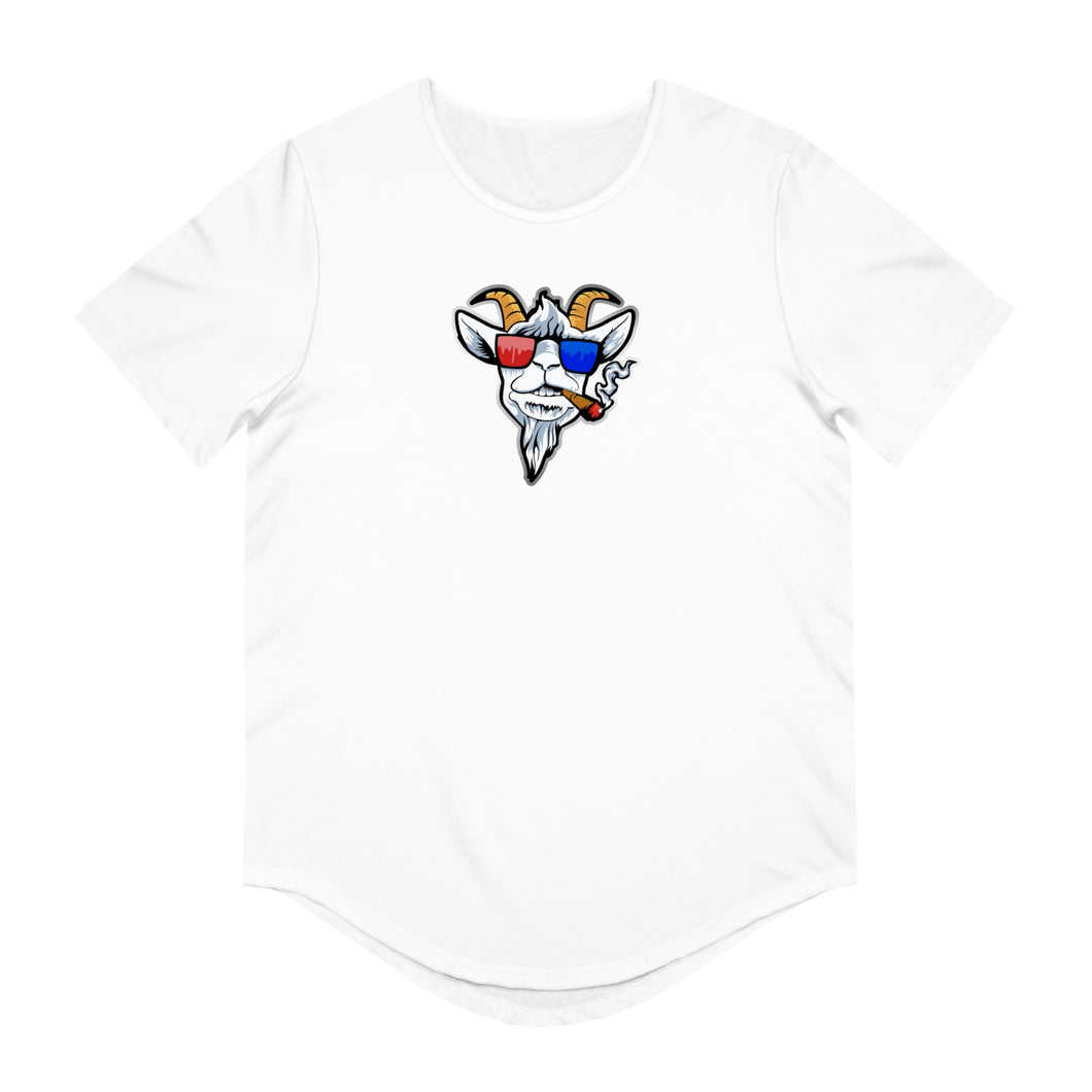THE GOAT Curved Hem Tee