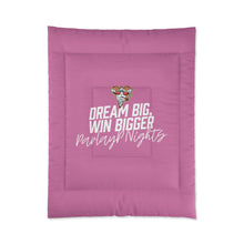 Load image into Gallery viewer, OF SET-2 Dream Big Win Bigger Comforter Pink
