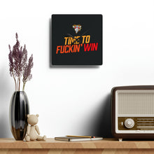Load image into Gallery viewer, OF Time to win Acrylic Wall Clock
