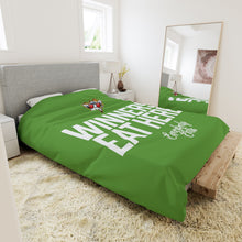 Load image into Gallery viewer, OF SET-2 Winners Eat Here Duvet Cover Green
