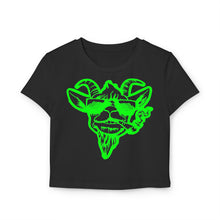 Load image into Gallery viewer, Green Goat Women&#39;s Baby Tee
