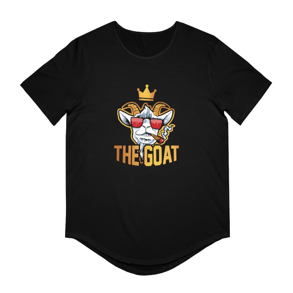 THE GOAT King Curved Hem Tee